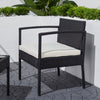 Vifah Tierra 3-Piece Classic Outdoor Wicker Coffee Lounger Set in