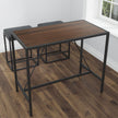 Vifah Modern Riley Indoor Metal Pub Dining / Counter Height Table with