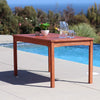 Malibu Outdoor Wood Rectangular Dining Table