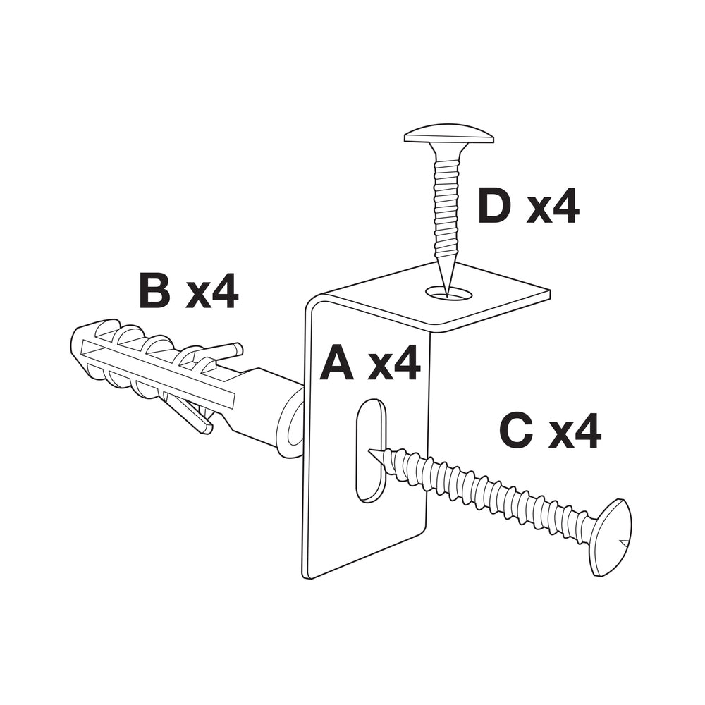 Luxor Wall-Mounted Magnetic Whiteboard - 2 Pack outlet