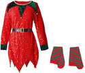 Christmas Kids Clothes Cute Sequin Elf Costumes