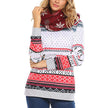 Fashion Christmas Print Double Hooded Women's Guard