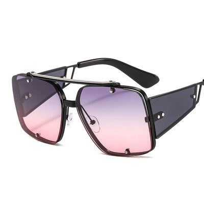 Retro Metal Big Frame Sunglasses Popular In Europe And America