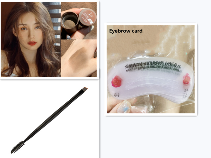 Double eyelash brush eyebrow brush