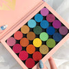 24 Colors Pearly Matt Fine Shimmering Mint Eyeshadow Palette