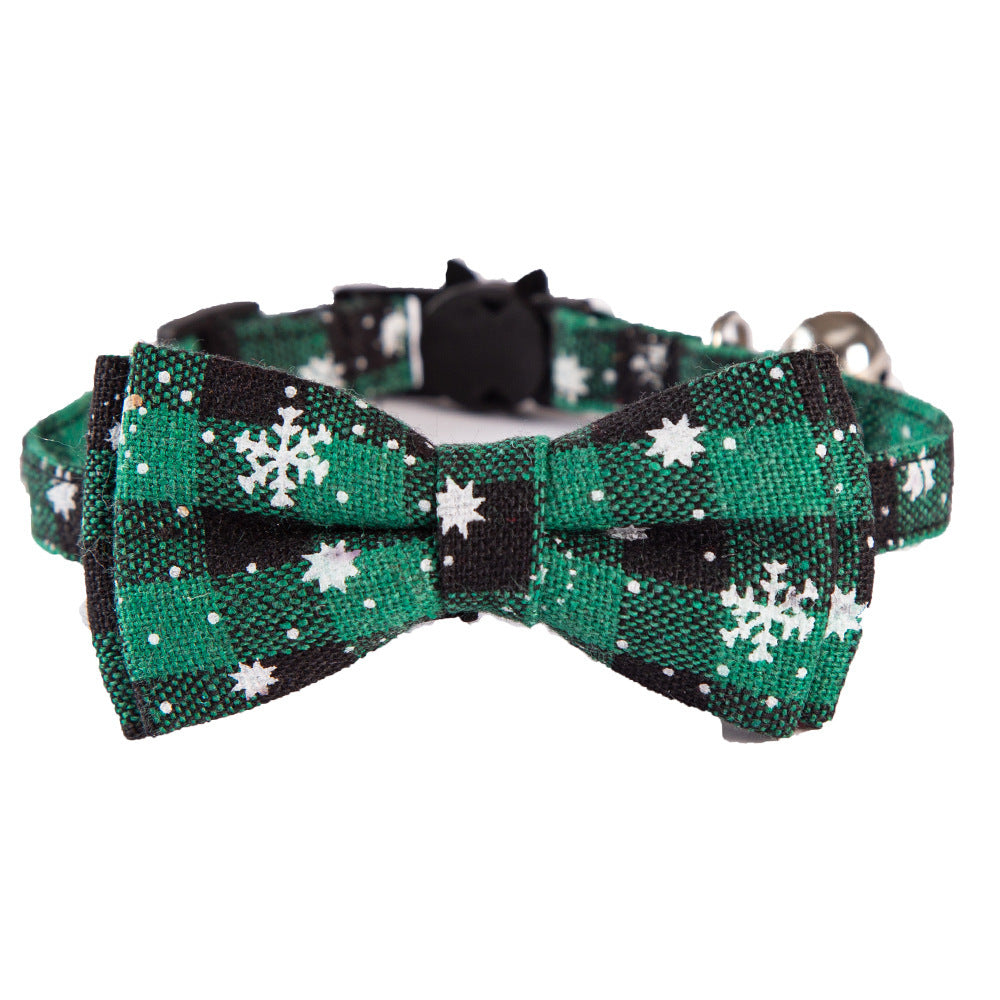 Pet Supplies Cat Bow Detachable Christmas