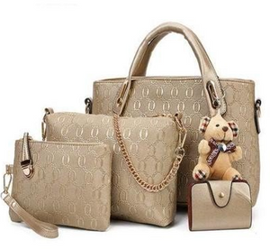 Alpscommerce  handbags embossed four piece ladies bag shoulder diagonal handbag