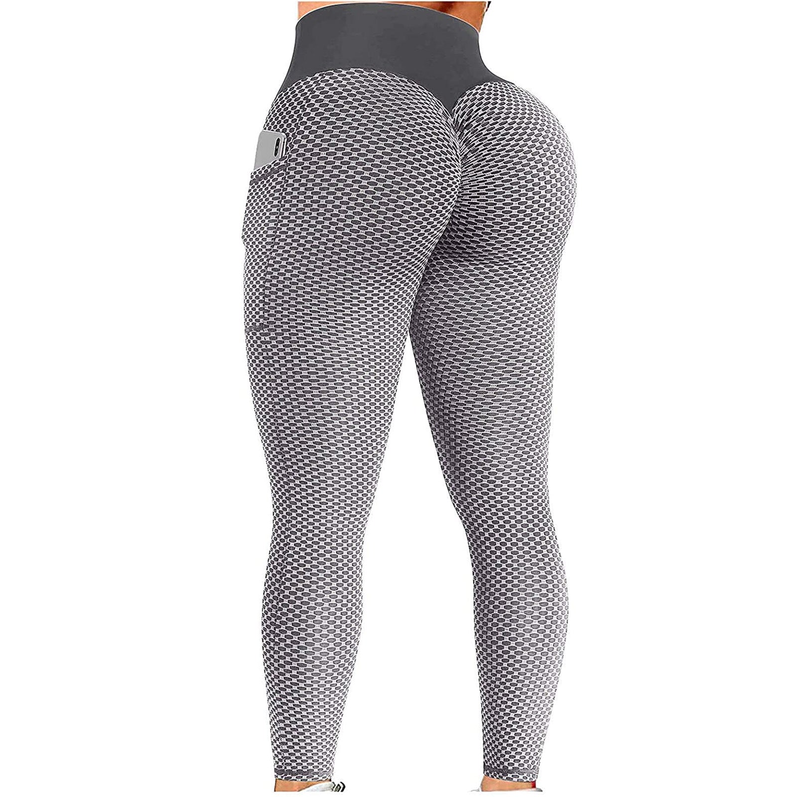 Honeycomb Peach Hip Fitness Yoga Pants