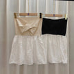 Lace Skirt Hollow-out Tube Top Sweater Vest Design Sense Niche Short Stitching Sleeveless Top