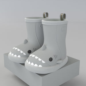 Waterproof Shoes Safety Rubber Shark Slippers Kids Rain Boots