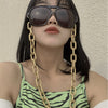 Matte Thick Cross Chain Glasses Chain Hip-hop Hollow Single-layer Geometric Accessories