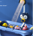 Electric Elephant Water Spray Bath Toys For Kids Baby Bathroom Bathtub Faucet Shower Toys Strong Suction Cup Children Water Game