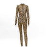 Leopard Print Jumpsuit Slim Fit Leggings Ladies Jumpsuit Women