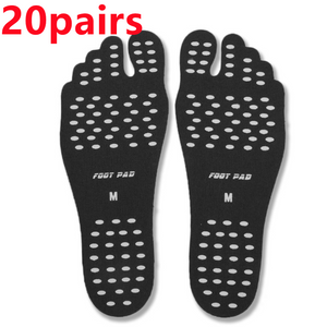 Beach Shoe Invisible Sticker Adhesive Beach Insoles Beach Pads SolesElastic Flexible Pool Barefoot Anti-slip Pads Men Women