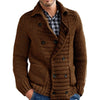 Men's Sweater Solid Color Lapel Cardigan Jacket