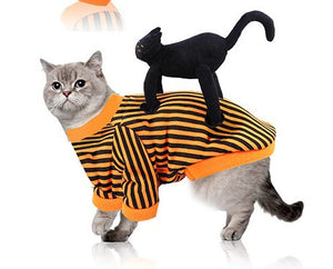 Halloween Pet Funny Black Skull Horror Make-up Cat Accessories Pet Dress Up Costume