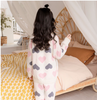 Girls' Pajamas Flannel Thickened Warm Big Kids Suit Coral Fleece Children's Home Service