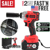 Cordless Electric Impact Wrench G-un 1/2''Driver 330Nm/Li-ion Battery High Power