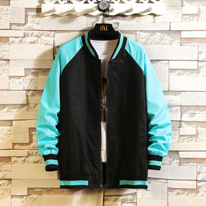 Men Fashion Casual Color Block Jacket