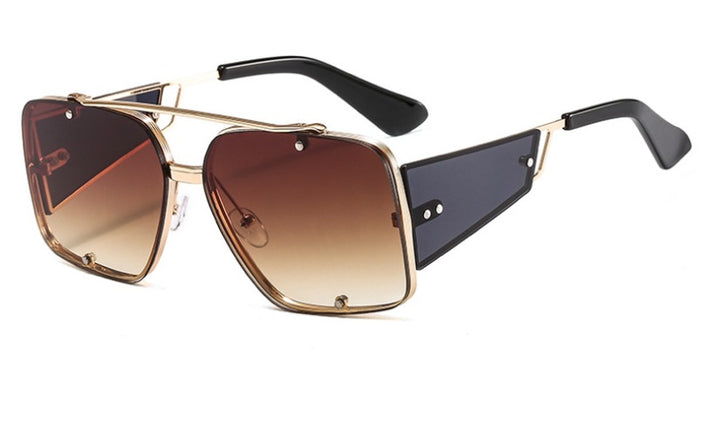 Retro Metal Big Frame Sunglasses Popular In Europe And America