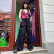 Europe And The United States Dark Punk Style Hot Girl Jeans