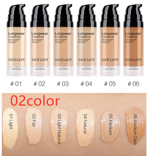 Liquid Foundation Natural Concealer Long Lasting Moisturizing Waterproof Sweat