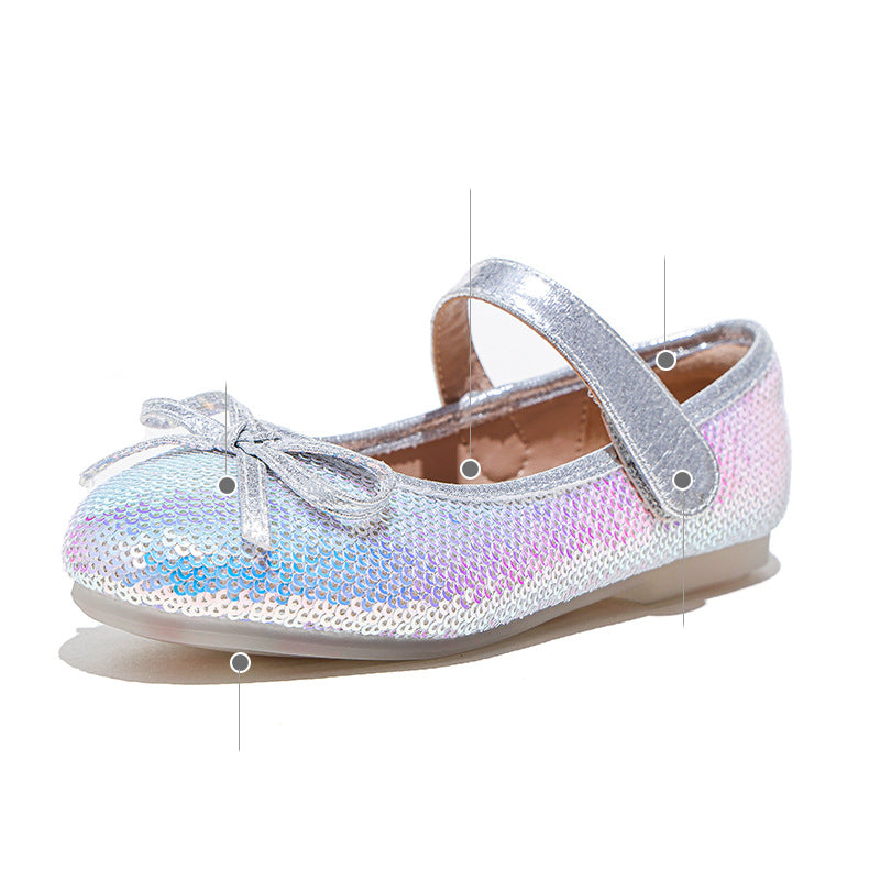 Big Kids Sequined Princess Shoes With Soft Sole