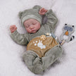 46CM 3D Painting Bebe Reborn Doll Levi Finished Ready Baby Handmade Hair High Quality Reborn Doll For Girls Gift Toy