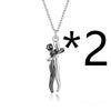 Hot Sale Affectionate Hug Necklace Couples Anniversary Valentine's Day  Gift Fashion Punk Street Style Pendant Necklace