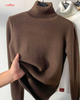 Turtle Neck Winter Sweater Women Elegant Thick Warm Female Knitted Pullover Loose Basic Knitwear