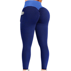 Honeycomb Peach Hip Fitness Yoga Pants