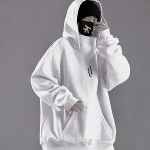 Spring Fish Head Hat Loose Hip-hop Trendy Brand Hooded Pullover Jacket