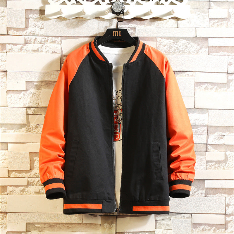 Men Fashion Casual Color Block Jacket