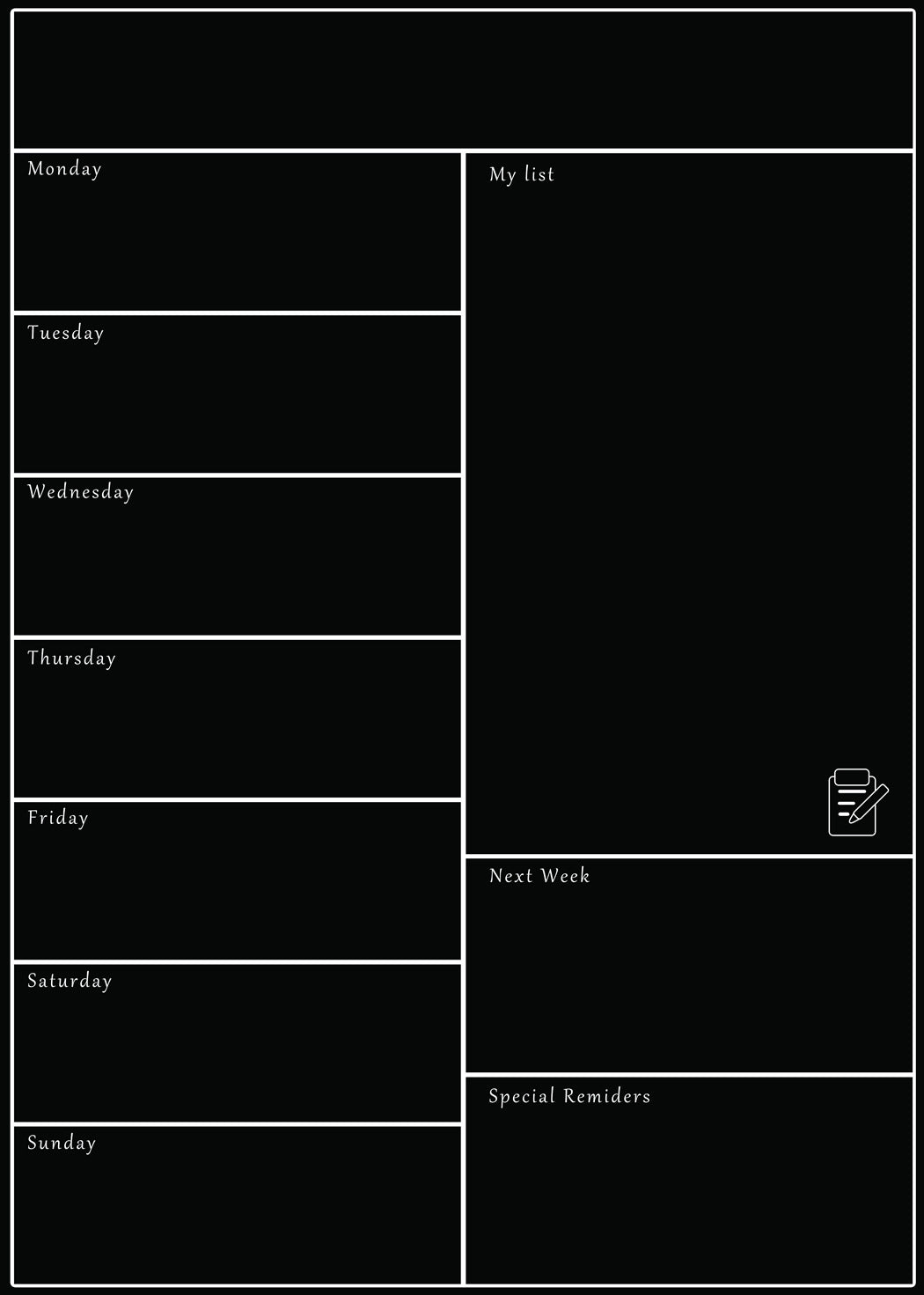 Magnetic Whiteboard Refrigerator Soft Movement Schedule