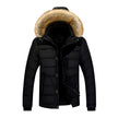 Men Jacket Thick Hooded Fur Collar Men Coats Casual Padded Men Jackets