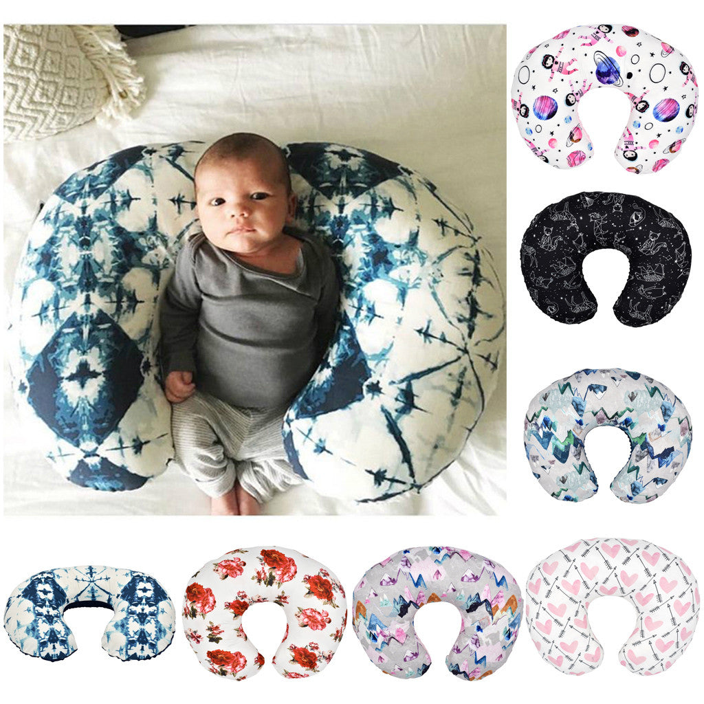 Minky Nursing Newborn Infant Baby Breastfeeding Pillow Cover Nursing Slipcover