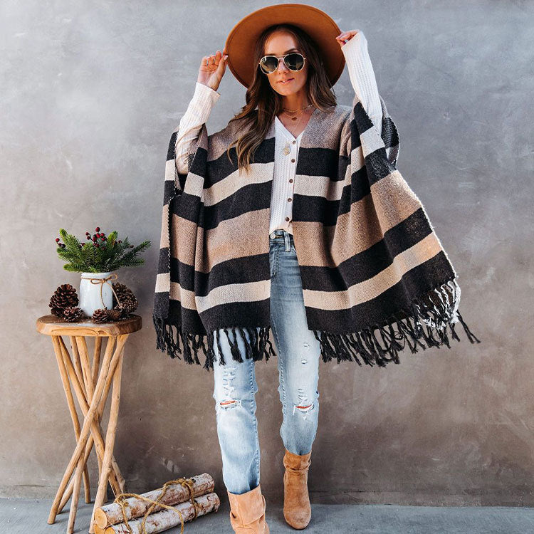 Women's Plus Size Tassel Sweater Sweater