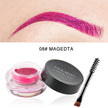 12 Color Super Waterproof Eyebrow Cream Professional Black Color Eyebrow Gel Brow Tint Long Lasting With Makeup Brush