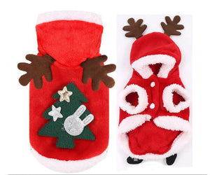 Cat Dog Clothes Small Dogs Santa Costume