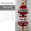 Christmas Cat Dog Sweater Pullover Winter Clothes