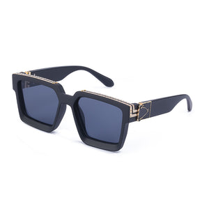 Diamond-studded Big Square Sunglasses Women