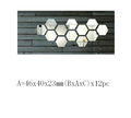 Hexagonal Mirror Environmental Acrylic Wall Sticker