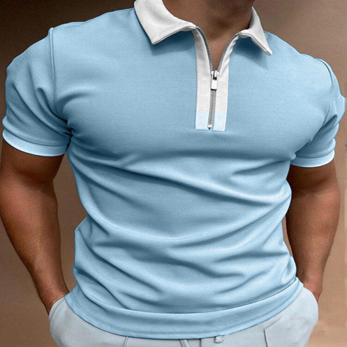 Alpscommerce Men Solid Polo Shirts Man Clothing