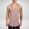 Men Long Tank Muscle Workout T-Shirt  Bodybuilding Gym Athletic Training Sports Tops