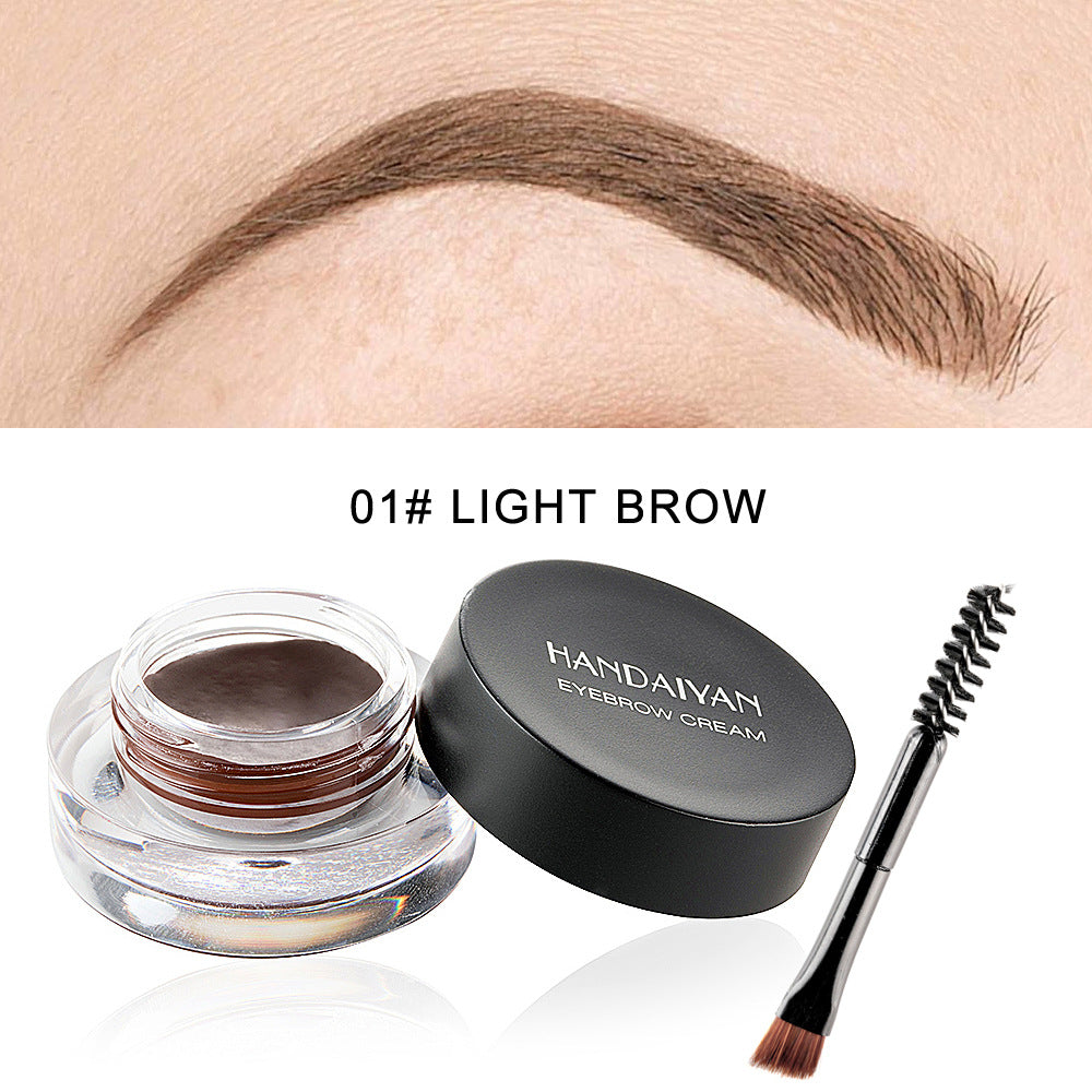 12 Color Super Waterproof Eyebrow Cream Professional Black Color Eyebrow Gel Brow Tint Long Lasting With Makeup Brush