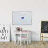 Magnetic D ry Erase Board / Whiteboard, Silver Aluminium Frame, 36 X 24 Inches