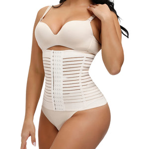 Women's Sports Corset Cutout High Elastic Waistband