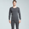 Men Round Neck Warm Pajamas Suit cotton