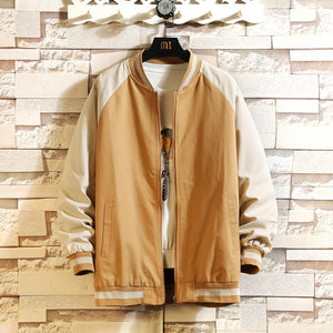 Men Fashion Casual Color Block Jacket