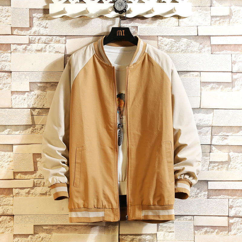 Men Fashion Casual Color Block Jacket